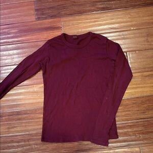 Brandy Melville Deep Red Long Sleeve Tee